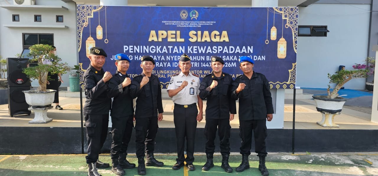 Jelang Nyepi dan Idul Fitri 2026, Petugas Lapas Pangkalpinang Perkuat Kewaspadaan